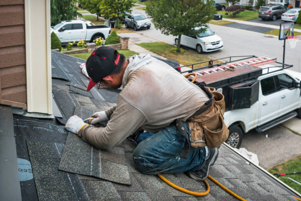 Professional Flat Roof Repair technician working in Rutland, ND